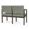 Lesro Lenox 2 Seat Tandem Seating W/ No Center Arm, 43.5 in W 24.5 in L 32 in H LS2101 - alternate 2